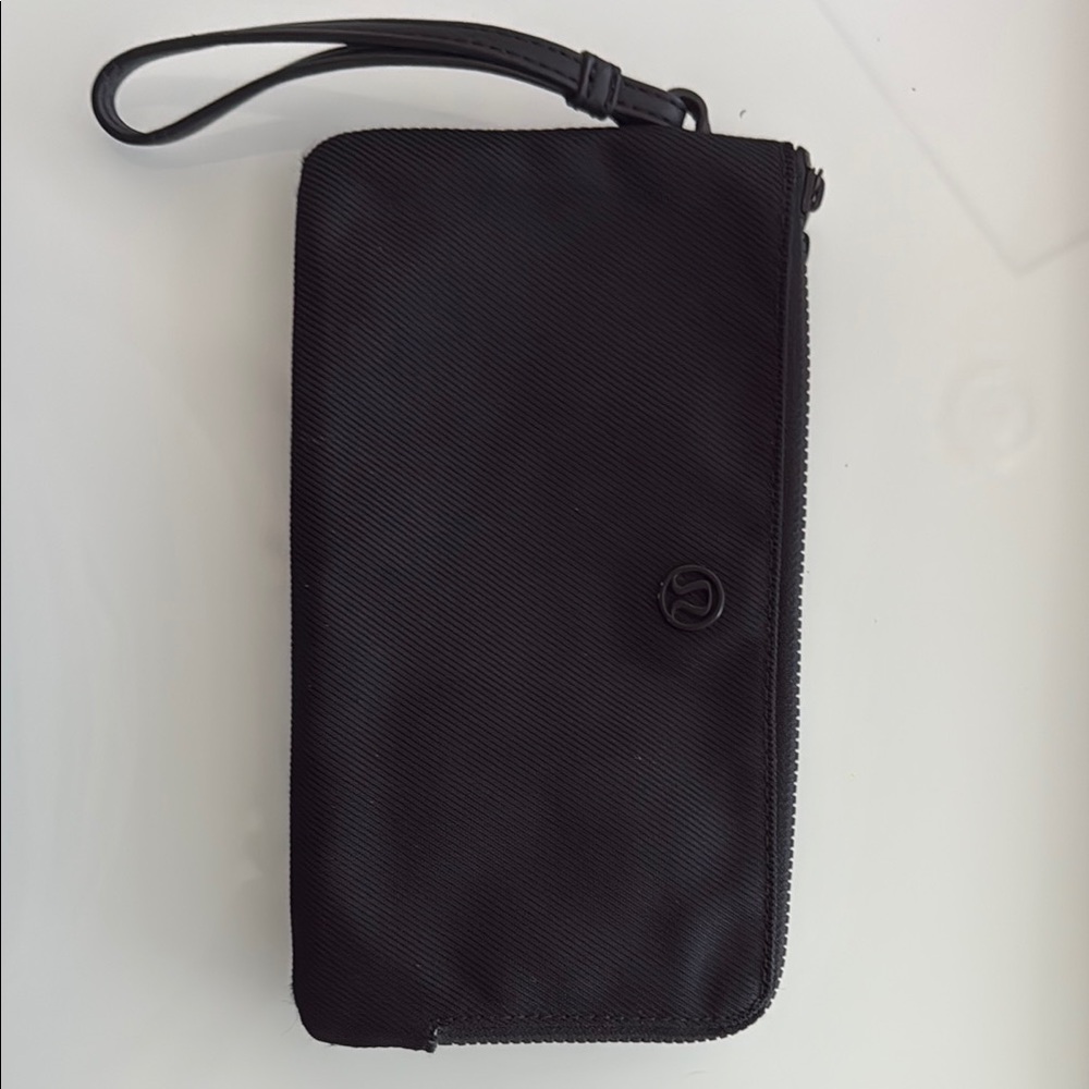 Lululemon Athletica Black Wallet Sleek Minimalist Design